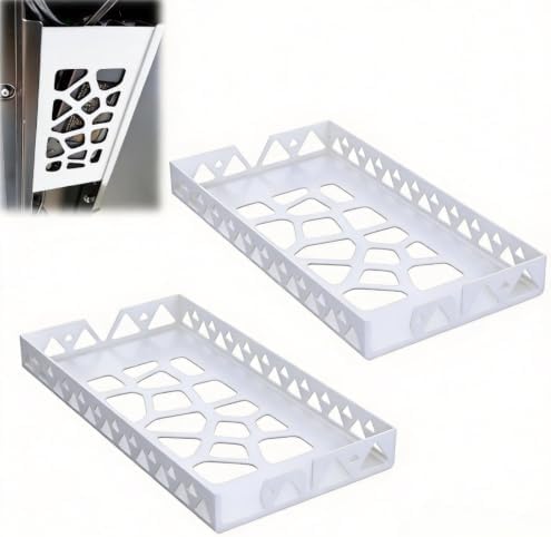 Under Desk Cable Management Tray Compatible with Flexispot E1/E1-PRO/E5/E7 Electric Standing Desk, Cable Organizer Holder for Easy Snap-On, 2-Pack (White,for E1)