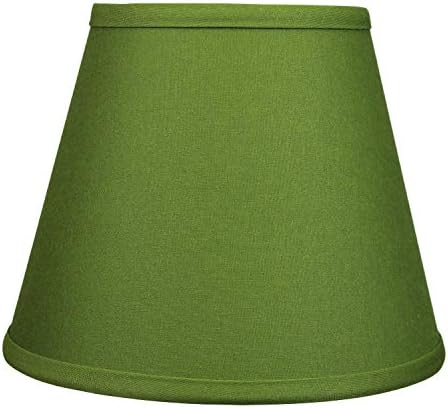 FenchelShades.com Lampshade 6" Top Diameter x 10" Bottom Diameter x 8" Slant Height 6x10x8" with Spider Attachment Diameter 0.4 Inch for Lamps with a Harp (Avocado)
