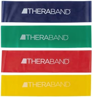 THERABAND Resistance Band Loop Set, 12", Exercise, Workout, Therapy