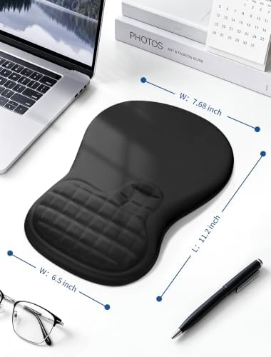 Ergonomic Mouse Pad Wrist Rest for Carpal Tunnel Pain Relief