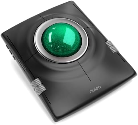 Nulea Wireless Trackball Mouse Ergonomic 55mm Large Ball Ambidextrous