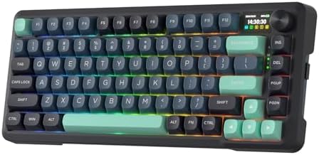 Redragon K724 PRO Wireless 81-Key Gasket Gaming Keyboard, TFT Screen & Knob