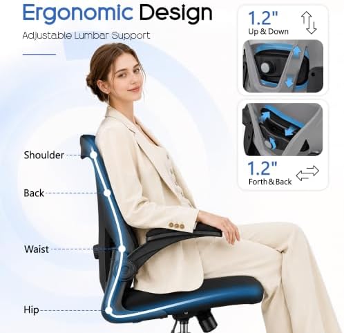 Office Chair,Ergonomic Office Chair with Lumbar Support,Computer Desk Chair