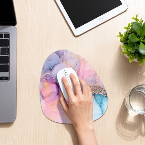 Water Drop Mouse Pad 7.3x8in Non-Slip for Laptop, Boho Lines