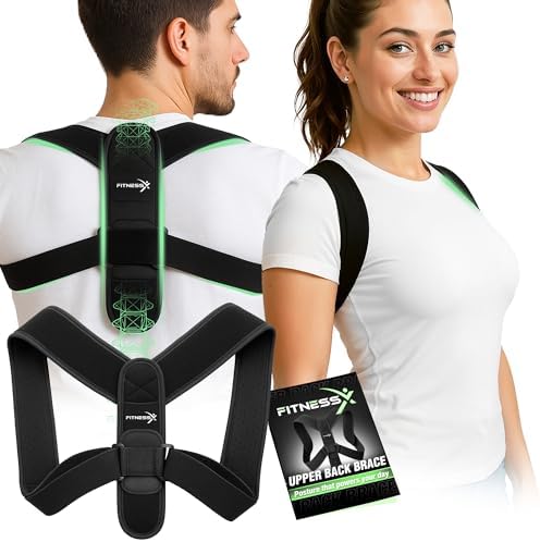 Posture Corrector for Women and Men – Adjustable Back Brace Posture Corrector & Upper Back Support – Back Straightener Posture Brace for Shoulder, Neck & Back Pain Relief – Comfortable Back Posture Corrector