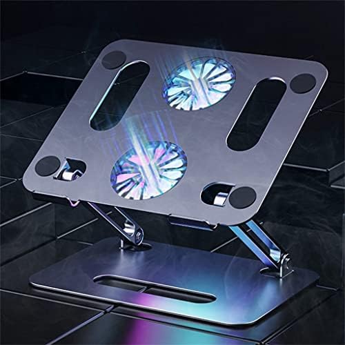 Foldable Laptop Cooling Stand Desk Fan Adjustable Base Aluminum for
