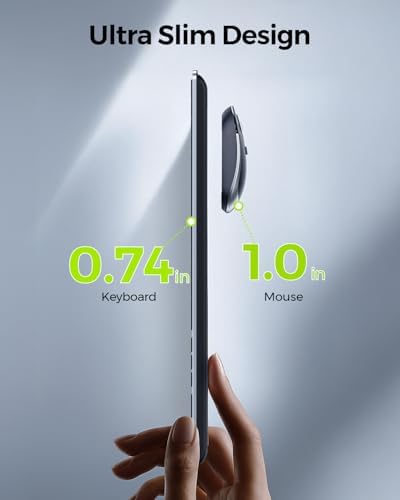 seenda Wireless Keyboard and Mouse Combo, Slim Full-Size Design