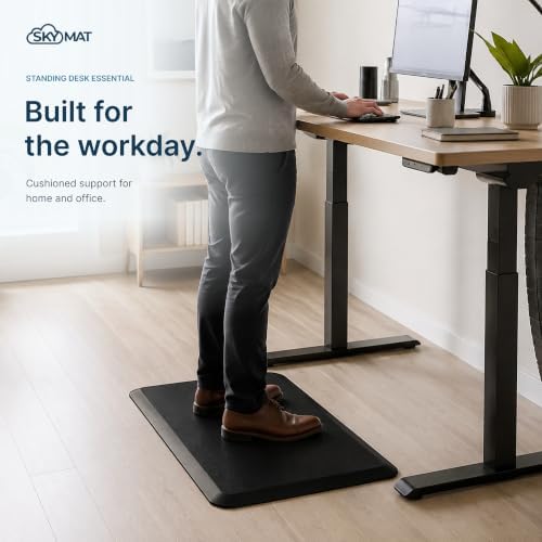 Sky Solutions Anti Fatigue Kitchen Mats for Floor (20inx32in,Black)