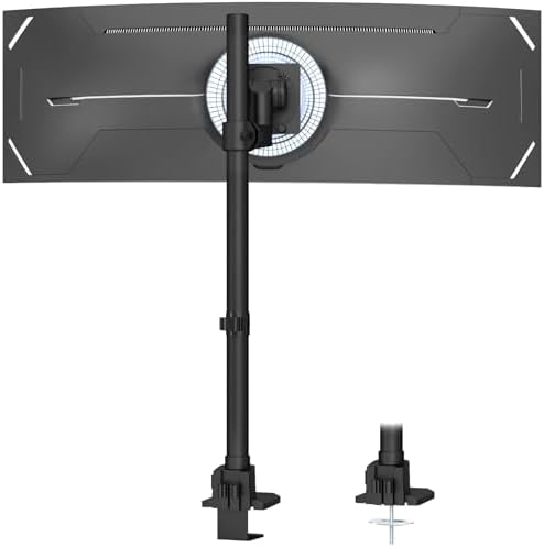 24-57'' Ultrawide Monitor Desk Mount, Extra Tall Aluminum Monitor Arm