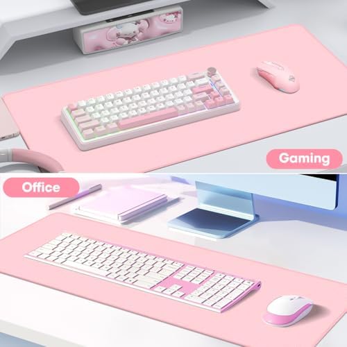 Large Gaming Mouse Pad 31.5 x 11.8 in, Pink