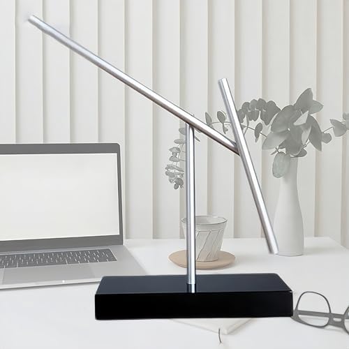 CulinaryEdge Kinetic Energy Sculpture, Double Pendulum Metal Desktop Art Decor, Battery Powered Moving Sculpture for Office, Home and Studio