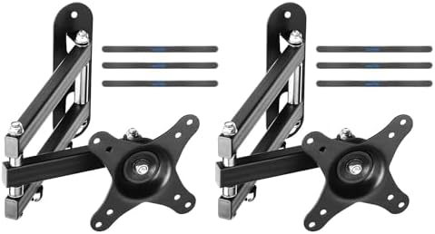 Suptek TV Wall Mount Swivel Tilt Rotation Full Motion Adjustable Articulating for Most 15-32 inch LED, LCD Monitor Wall Mount VESA 75,100, 2 Packs (MA2720-2)