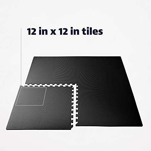 We Sell Mats Interlocking Foam Floor Tiles - 3/8" Thick Black 36-Pack