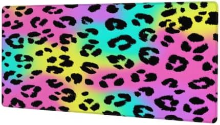 Leopard Large Mouse Pad Non-Slip Rubber Long Gaming Desk Mat