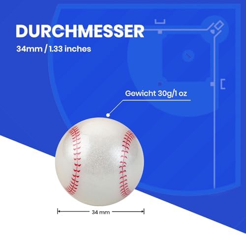 Perixx PERIPRO-303BSB 1.34 Inches Sports Trackball - Fun Novelty Baseball Design - Compatible for M570, M575, PERIMICE-517/520/717/720, and Other 1.34inches Trackball Mouse