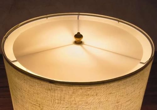 Round Lampshade Diffuser, 9" Diameter with 3/8" Center Hole Diffuser Lamp Shade for Drum Style Lampshades Pendants Softening Light, Frosted White Acrylic, Fits 9.5-11" Openings