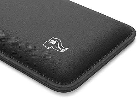 GLORIOUS Mouse Wrist Pad/Rest - Black - Stitched Edges, Ergonomic, Foam Interior | 8x4 inches/(0.7in/17mm) Thick (GW-M)