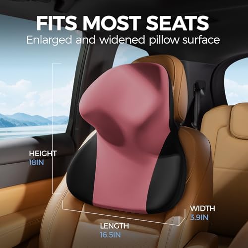BEBAS Car Headrest Pillow, Ergonomic Neck Pillow with Memory Foam