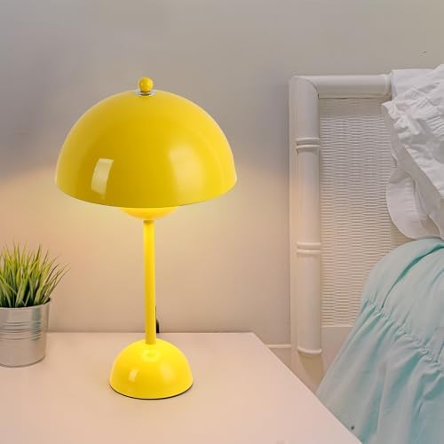 Creative Mid-Century Modern Bud Table Lamp for Home&Office, Lemon Yellow
