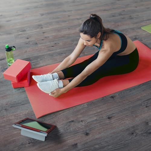BalanceFrom 7-Piece Yoga Set with 71x24x0.5 Inches Extra Thick Mat and Carrying Sling – Includes 2 Blocks, Stretch Strap, 2 Towels, and Knee Pad for Home, Studio, and Gym Workouts