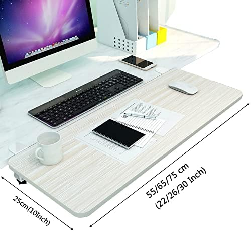 90° Foldable Desk Extender Armrest Shelf - Ergonomic Clamp-On Keyboard Tray with K-Bracket, Space-Saving Desk Extension for Comfort & Fatigue Relief