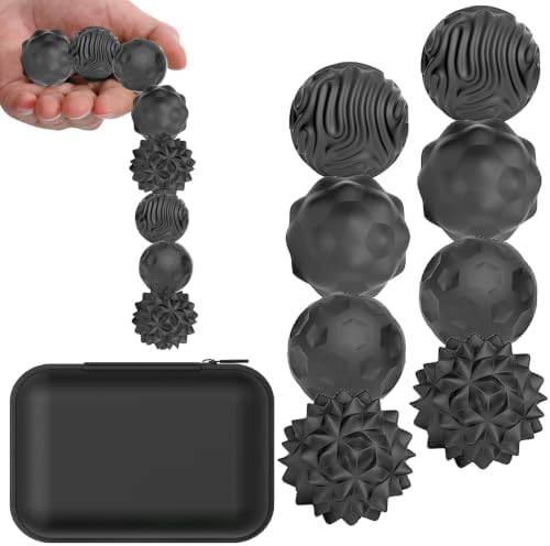 BUSOHA Silicone Magnetic Fidget Balls - 8 Pack Fidget Toys for Adult