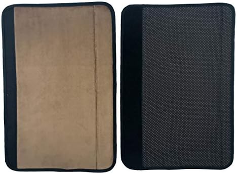Wanty 2 Pieces Home Office Polyester Removable Durable Machine Washable Office Chair Armrest Slipcovers Covers Protect Armrests (Brown)