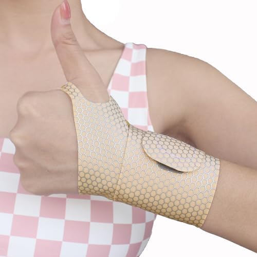 2 Pcs Ultra-Thin Wrist Brace Support for Carpal Tunnel, Pain Relief, Arthritis, Tendonitis, Elastic Wrist Wraps Right and Left Hands - Compression and Support for Fitness Enthusiasts (Skin Tone)