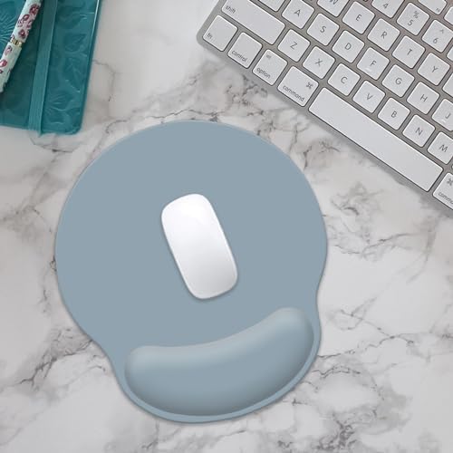Mouse Pad with Wrist Rest, Ergonomic Gaming Mouse Pad, Comfortable Mouse Pads for Computer, Laptop, Office & Home, Easy Typing & Pain Relief, 9.8 X 8.8 Inch (Gray-2)