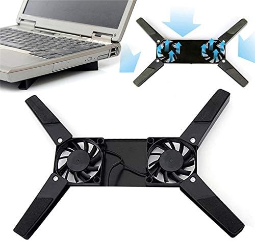 Laptop Cooling Pad Foldable for 10-15" PC Computer Notebook Laptop 2 Fans Cooler Pad