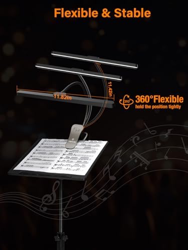 Vekkia Professional 116 LED Rechargeable Music Stand Light