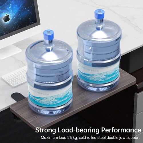 OUGIC Ergonomic Desk Extension Tray, 64x24cm, Clamp Without Punch, Keyboard Drawer Tray, Computer Armrest Table Stand