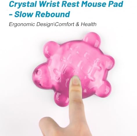 Turtle Shape Silicone Gel Mouse Wrist Rest,Pink