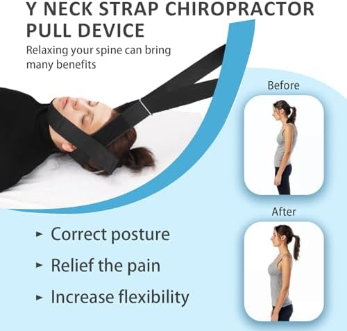 Y Neck Stretcher Strap, Cervical Traction Device with Handle