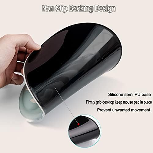 Wrist Support Mouse Pad Anti Slip Rubber Wrist Rest Mousepad 8.75in X7.5in Small Desktop Notebook Mouse Mat for Working and Gaming (Green Mermaid Wrist)