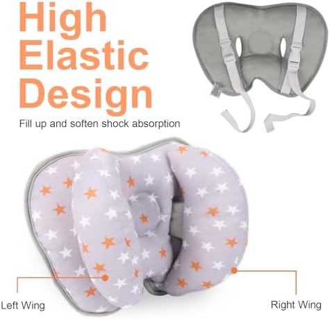 KAKIBLIN Baby Head Neck Support Pillow, 2 in 1 Banana Neck Pillow for Baby