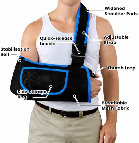 mosago Arm Sling, Lightweight Breathable Mesh Shoulder Immobilizer, X-Large