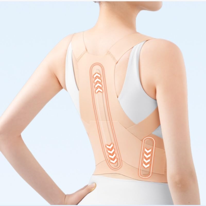 The Invisible Back Fixed Posture Correction Belt is Comfortable for Adults to Their Shoulders (Beige,Small)