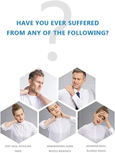 Neck Traction Device, Neck Stretcher for Neck and Shoulder Pain Relief Neck Care Recover Tool Cervical Traction Device for Adults Students (Color : Blue)