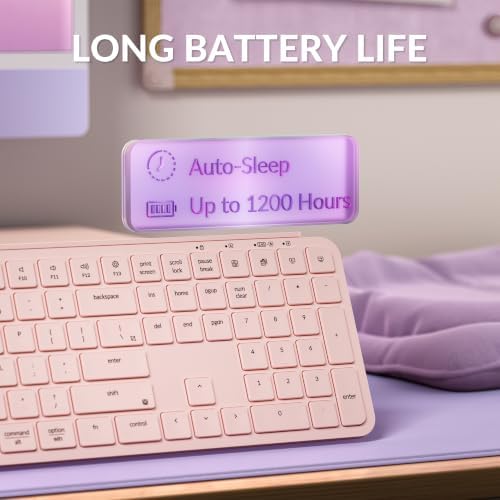 Keychron B6 Pro Ultra-Slim Full-Size Wireless Keyboard - Blossom Pink