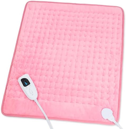 Heating Pad,Electric Heating Pads,Heating Pad for Back,Pink,24x20 Inch