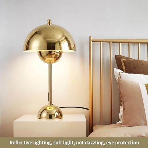 Creative Mid-Century Modern Bud Table Lamp for Home&Office, Bright Gold