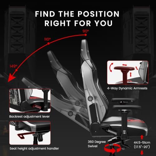 Blacklyte Athena Pro Gaming Chair, Budapest Major, Leatherette