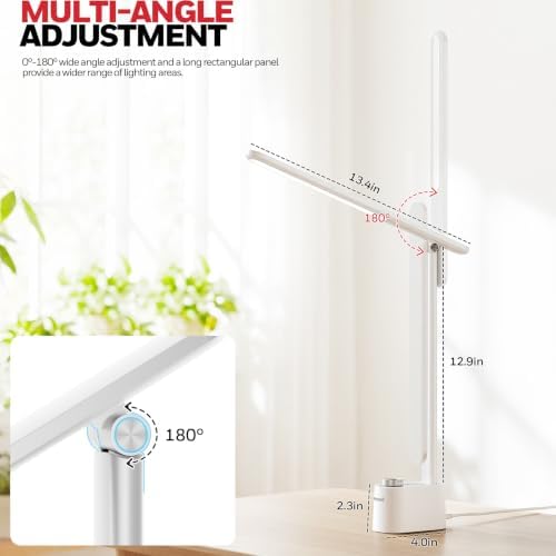 Honeywell LED Desk Lamp, Sunturalux™ White Desk Lamps for Home Office USB