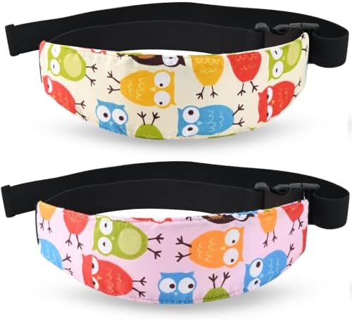 Luckyiren 2-Pack Car Seat Head Support for Toddler-Road Trip Essentials