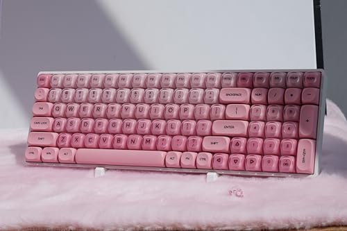ZORNHER ZH100 Foundation Mechanical Kevboard,Pink Creamy Kevboard with Number Pad,Girly Keyboard,Full Size Gaming Keyboard Cute,Jelly MOA Profile,Creamy Sounding Linear Switches