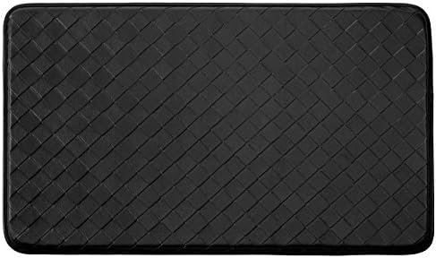 Chef Gear – Anti-Fatigue Kitchen Mat, Basketweave Design, Cushioned Comfort Chef Mat, Standing Relief & Support, Skid-Resistant, Measures 18" x 30", Black