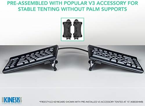 Kinesis Freestyle2 Ergonomic Keyboard w/ V3 Lifters for Mac (9" Separation)