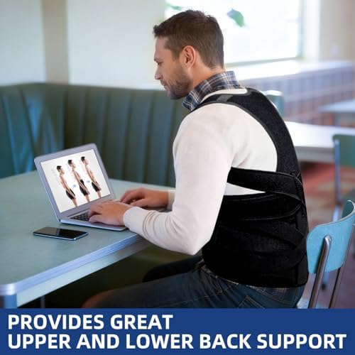 Posture Corrector for Women & Men, Shoulder Full Back Brace, XXL