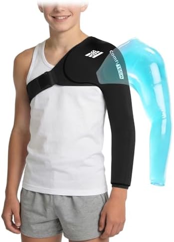 ComfiTECH Reusable Shoulder Arm Ice Pack Wrap for Pitcher & Recovery, S